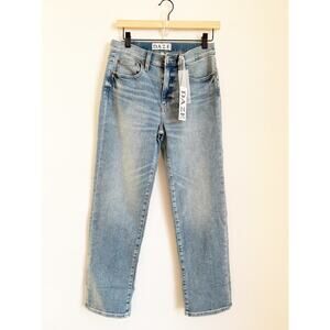 Daze Denim Pixie High Rise Straight 27 Petite Jeans Cuffed